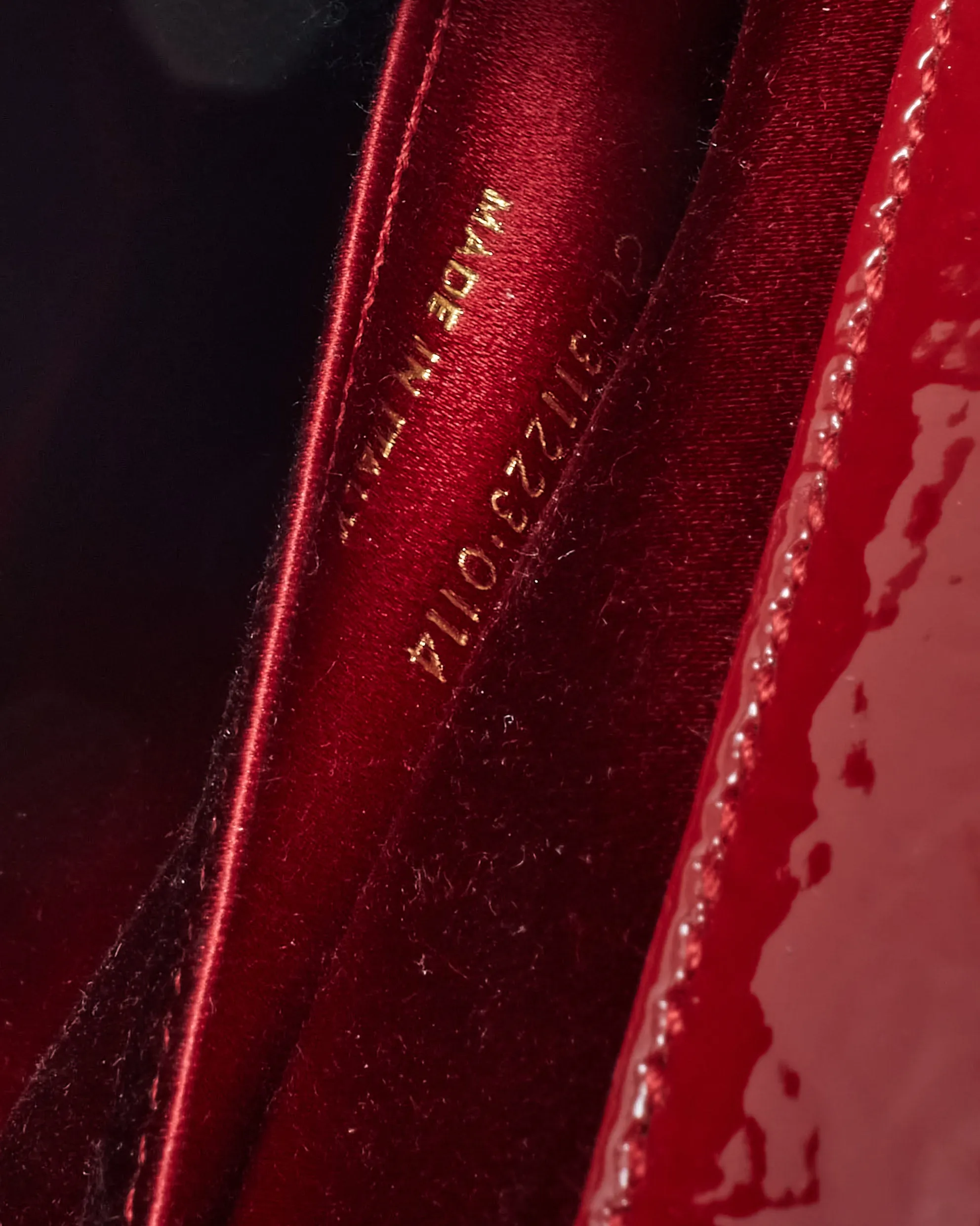 Saint Laurent Red Patent Leather YSL Belle De Jour Clutch Bag