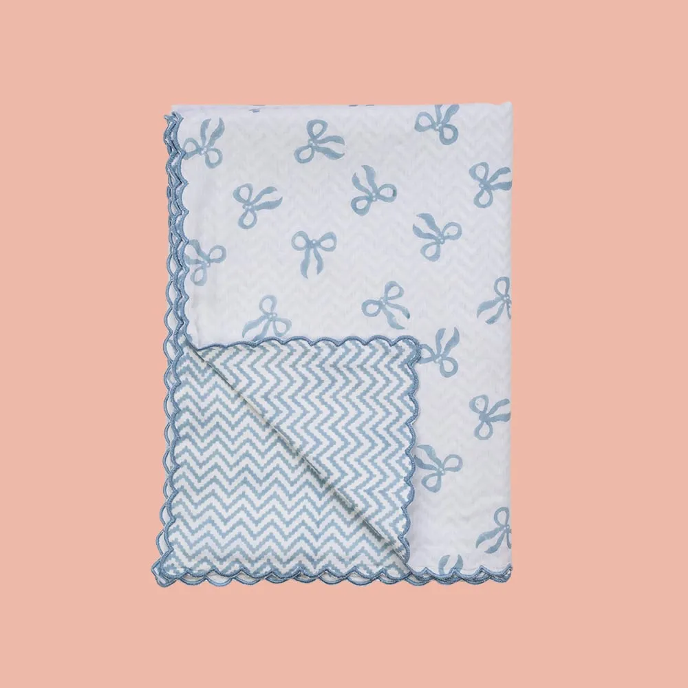 Scalloped Dohar Baby Blanket