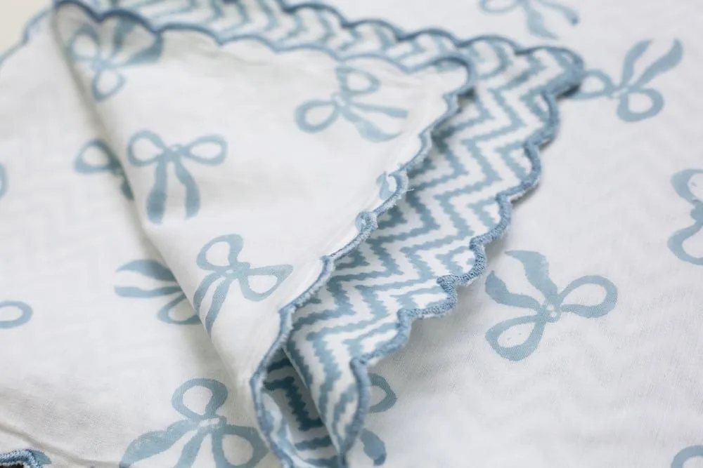Scalloped Dohar Baby Blanket