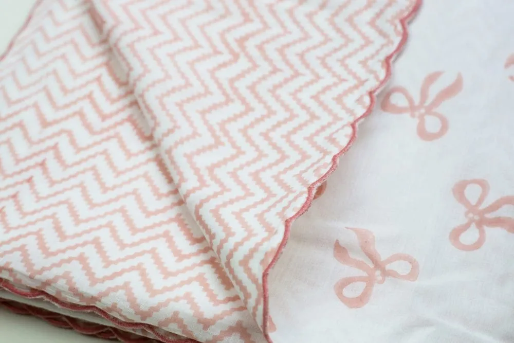 Scalloped Dohar Baby Blanket