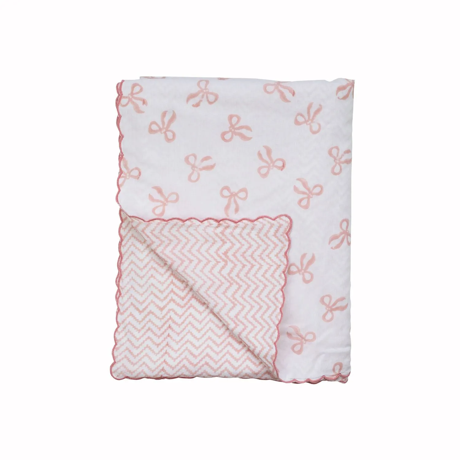 Scalloped Dohar Baby Blanket