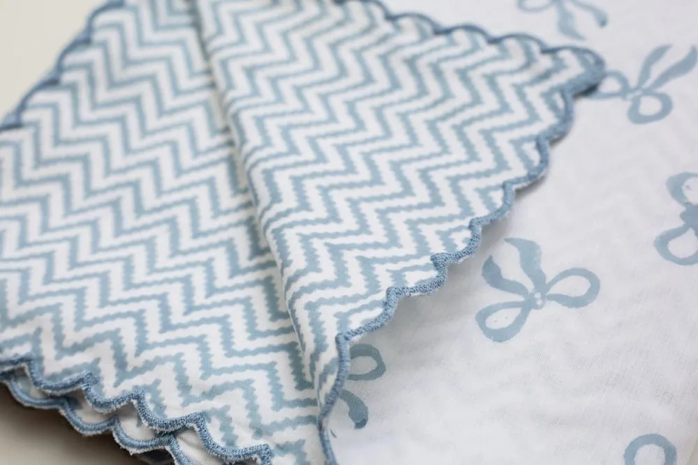 Scalloped Dohar Baby Blanket