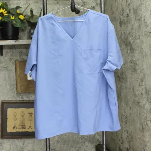 Scrubstar Womens V-Neck Short Sleeve Scrub Top 166fe5b631995c Blue M