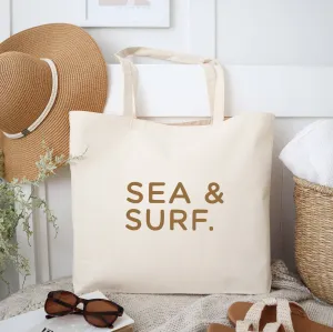 Sea & Surf Holiday Tote Bag