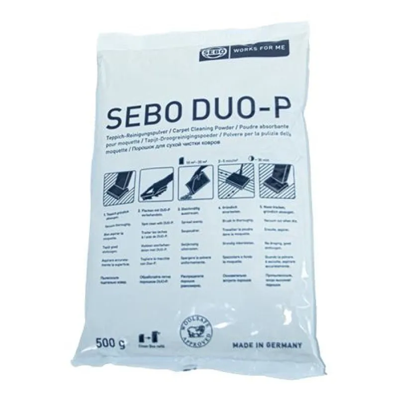 SEBO DUO-P Dry Cleaning Powder – 10 x 500g bags