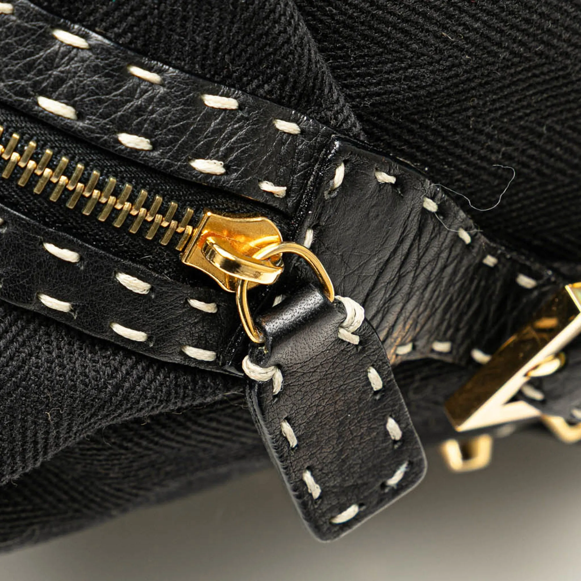 Selleria Studded Canvas Shoulder Bag