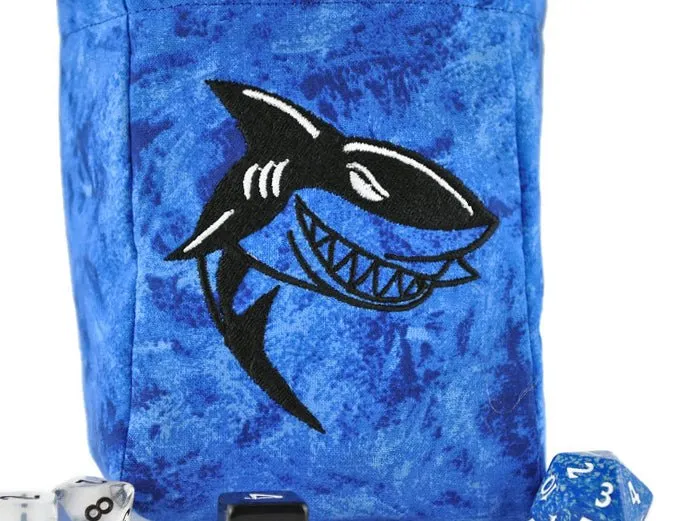 Shark dice bag