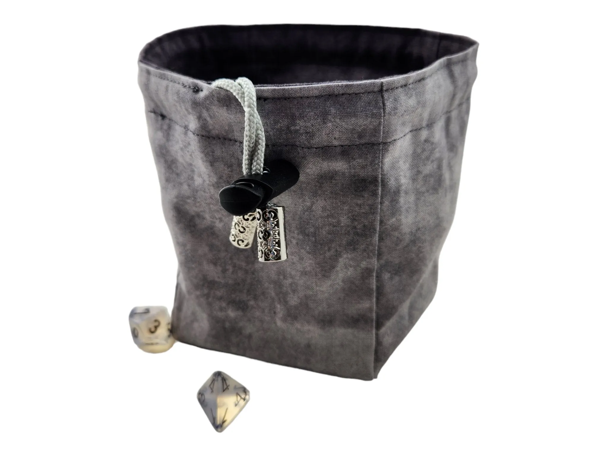 Silver Wolf Dice Bag