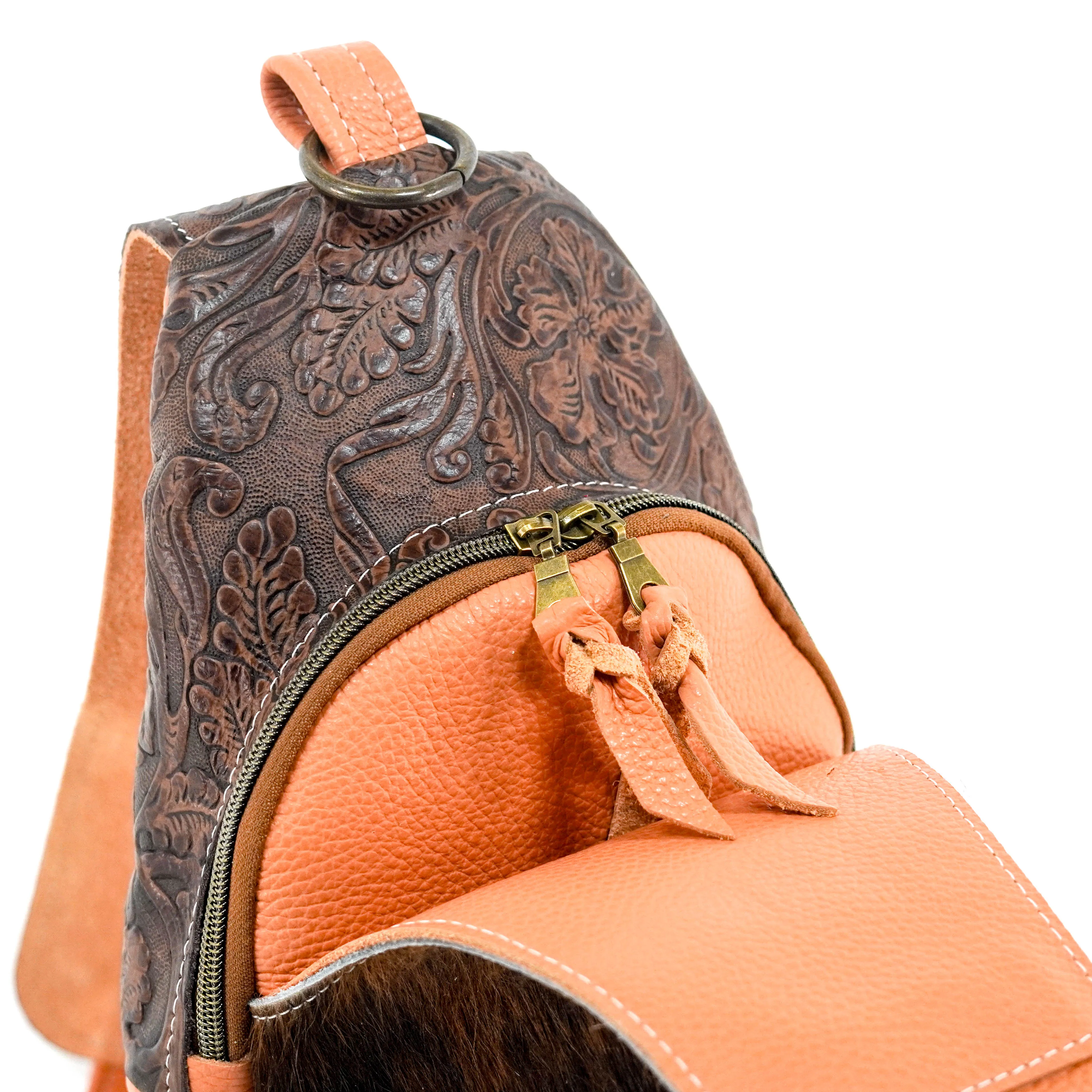 Sling Bag - Red Brindle w/ Cowboy tool