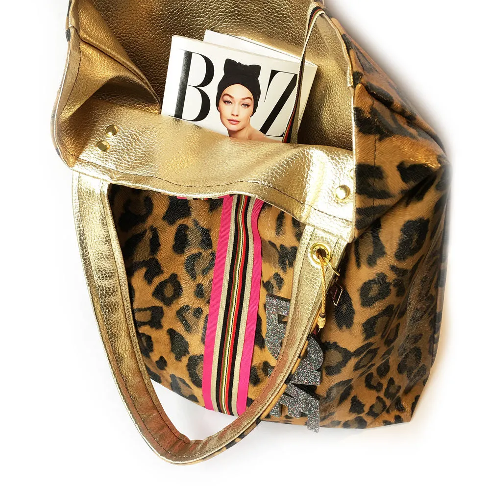 Sloane Reversible Leopard Tote