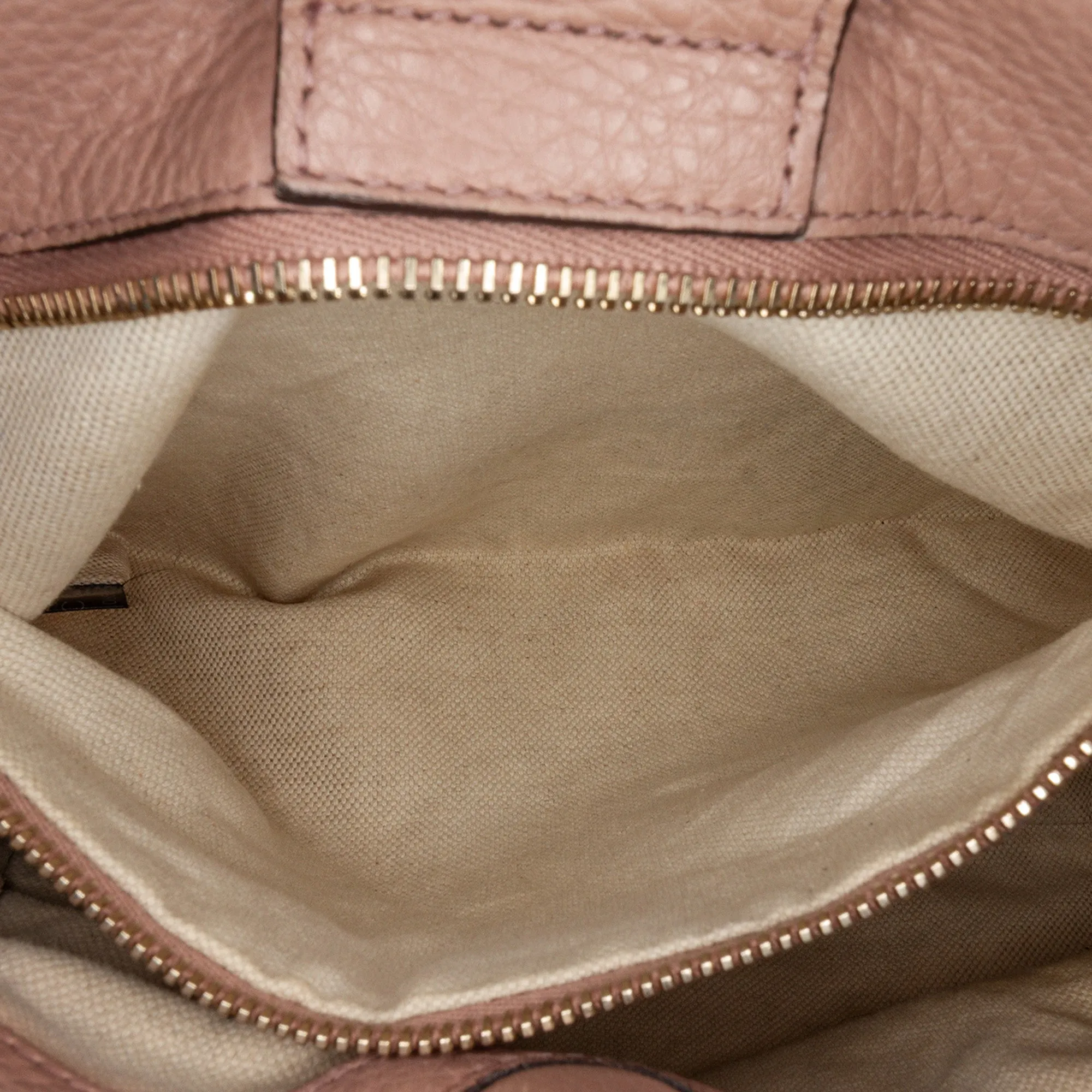 Small Calfskin Bamboo Shopper Satchel