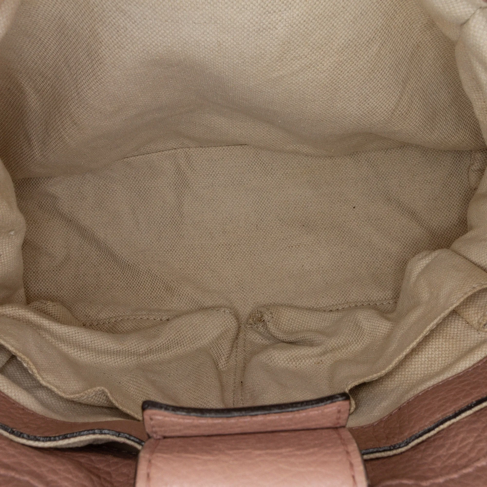 Small Calfskin Bamboo Shopper Satchel