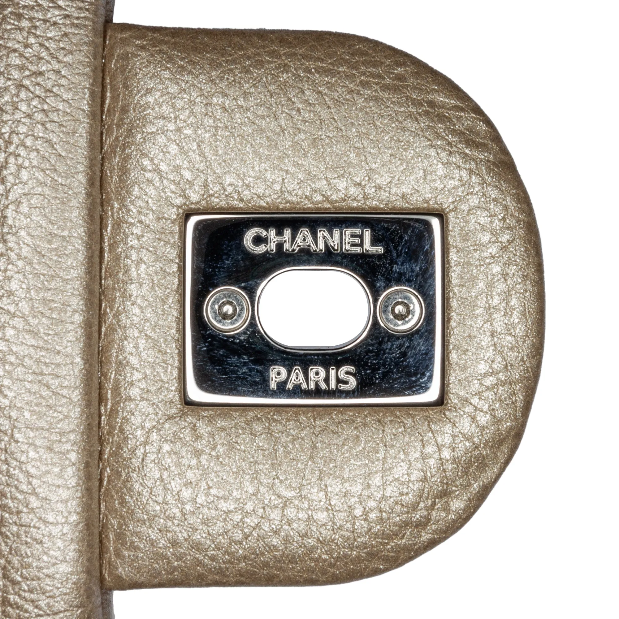 Small Chevron Studded Calfskin Flap