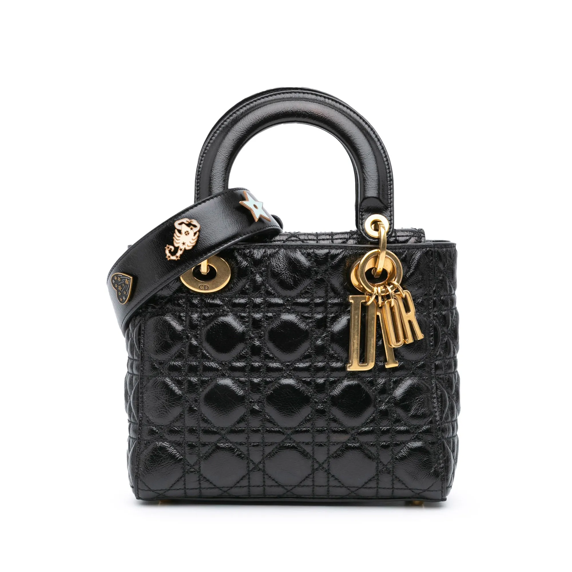 Small Crinkled Patent Cannage My ABCDior Lady Dior