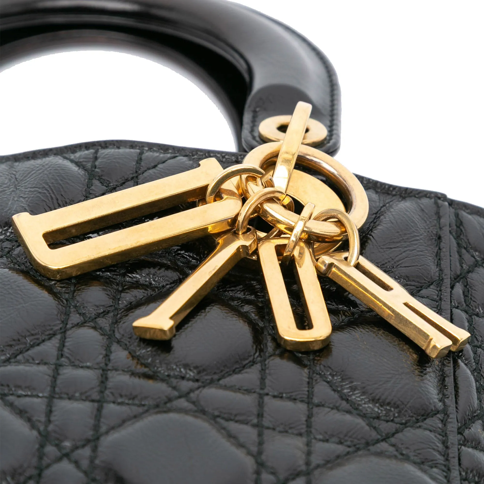 Small Crinkled Patent Cannage My ABCDior Lady Dior