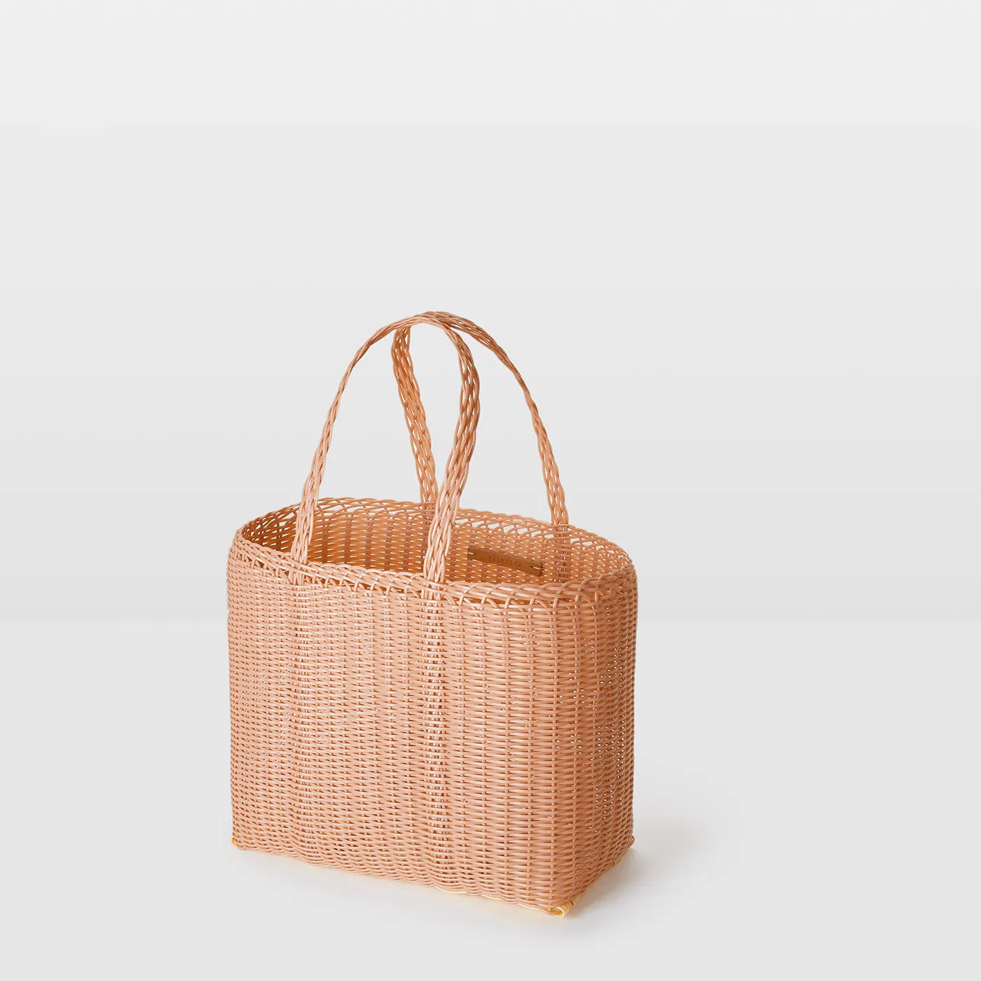 SMALL FLAT BASKET - PEACH