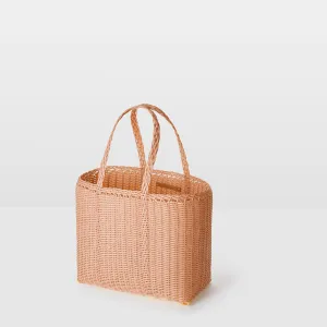 SMALL FLAT BASKET - PEACH