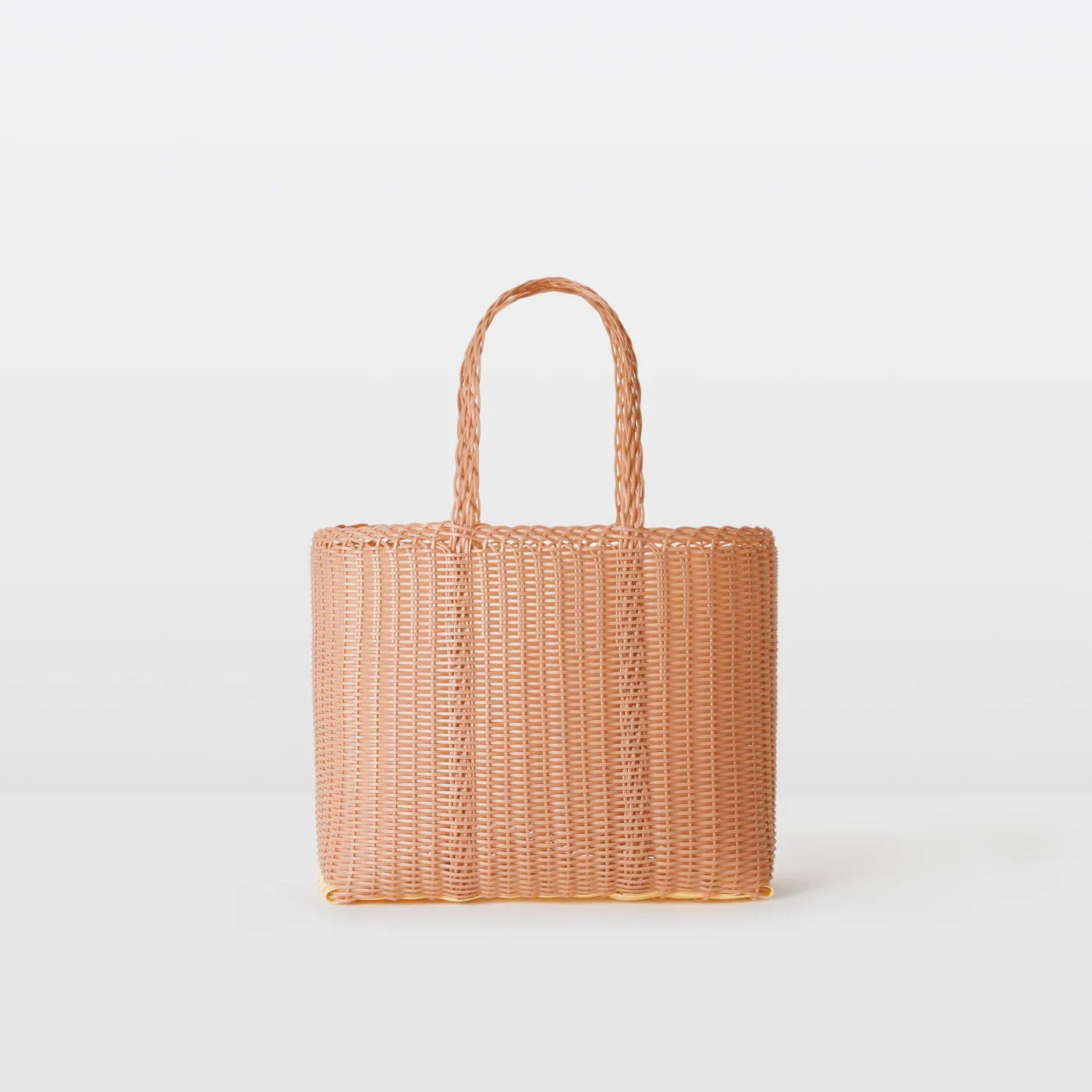 SMALL FLAT BASKET - PEACH