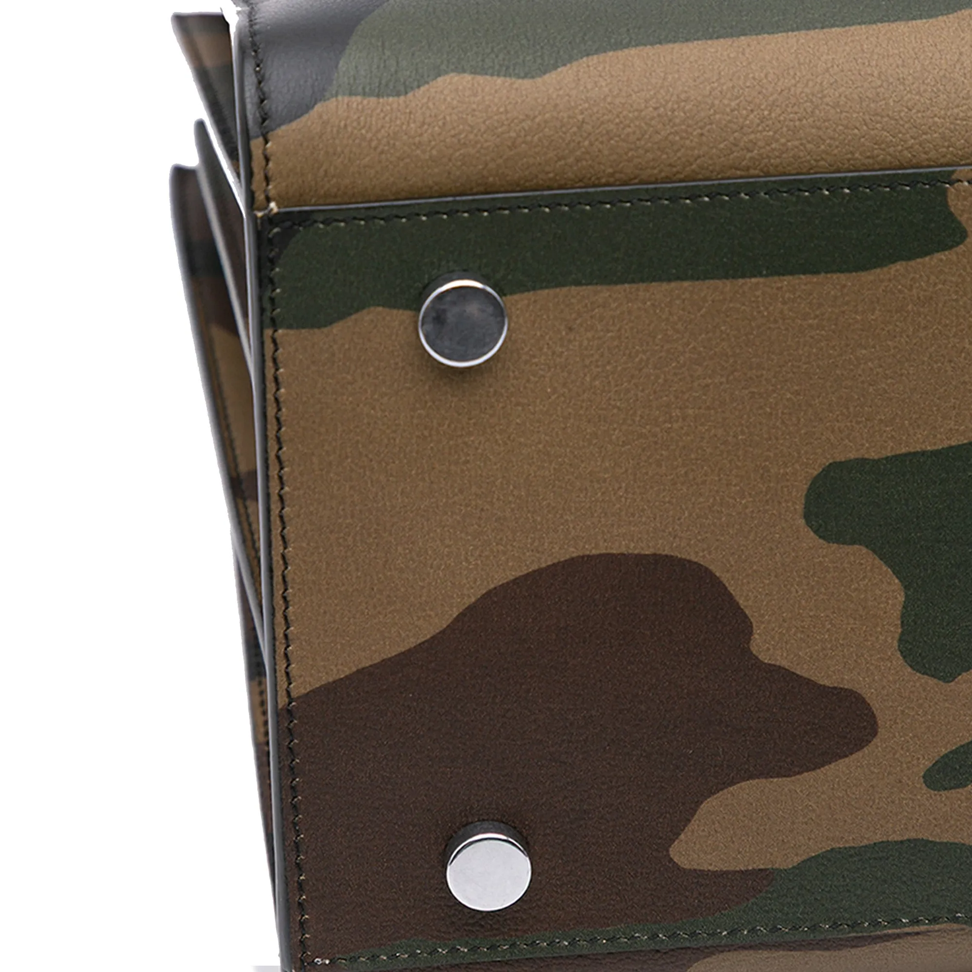 Small Leather Camouflage Sac De Jour Satchel