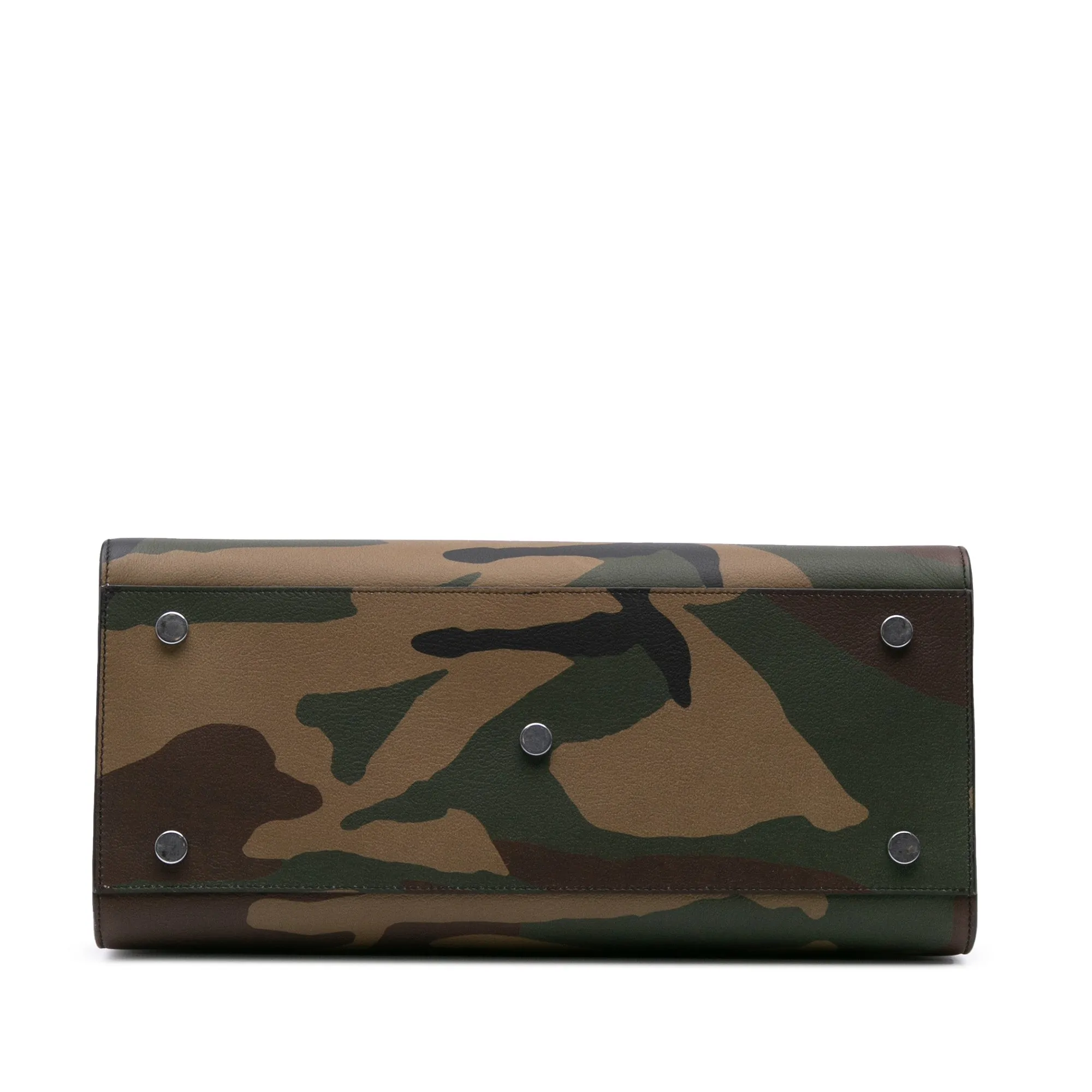 Small Leather Camouflage Sac De Jour Satchel