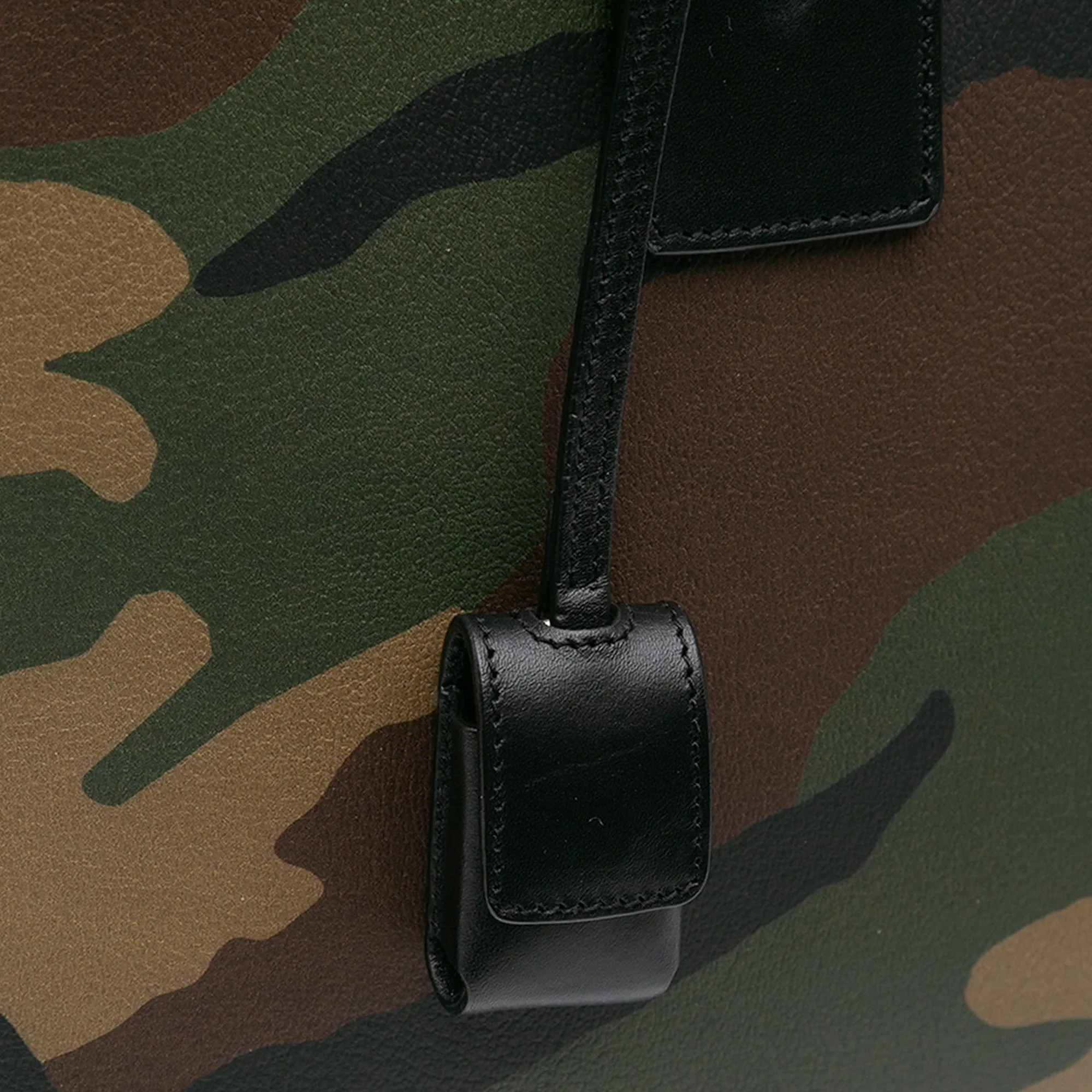 Small Leather Camouflage Sac De Jour Satchel