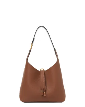 Small Marcie Hobo Shoulder Bag in Tan
