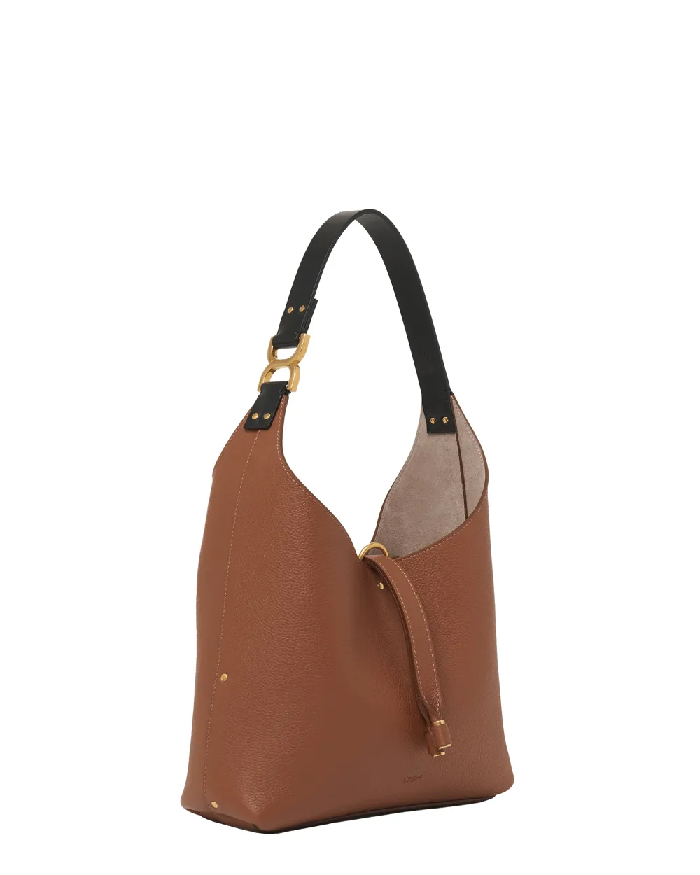 Small Marcie Hobo Shoulder Bag in Tan