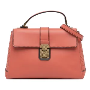 Small Nappa Intrecciato Piazza Satchel