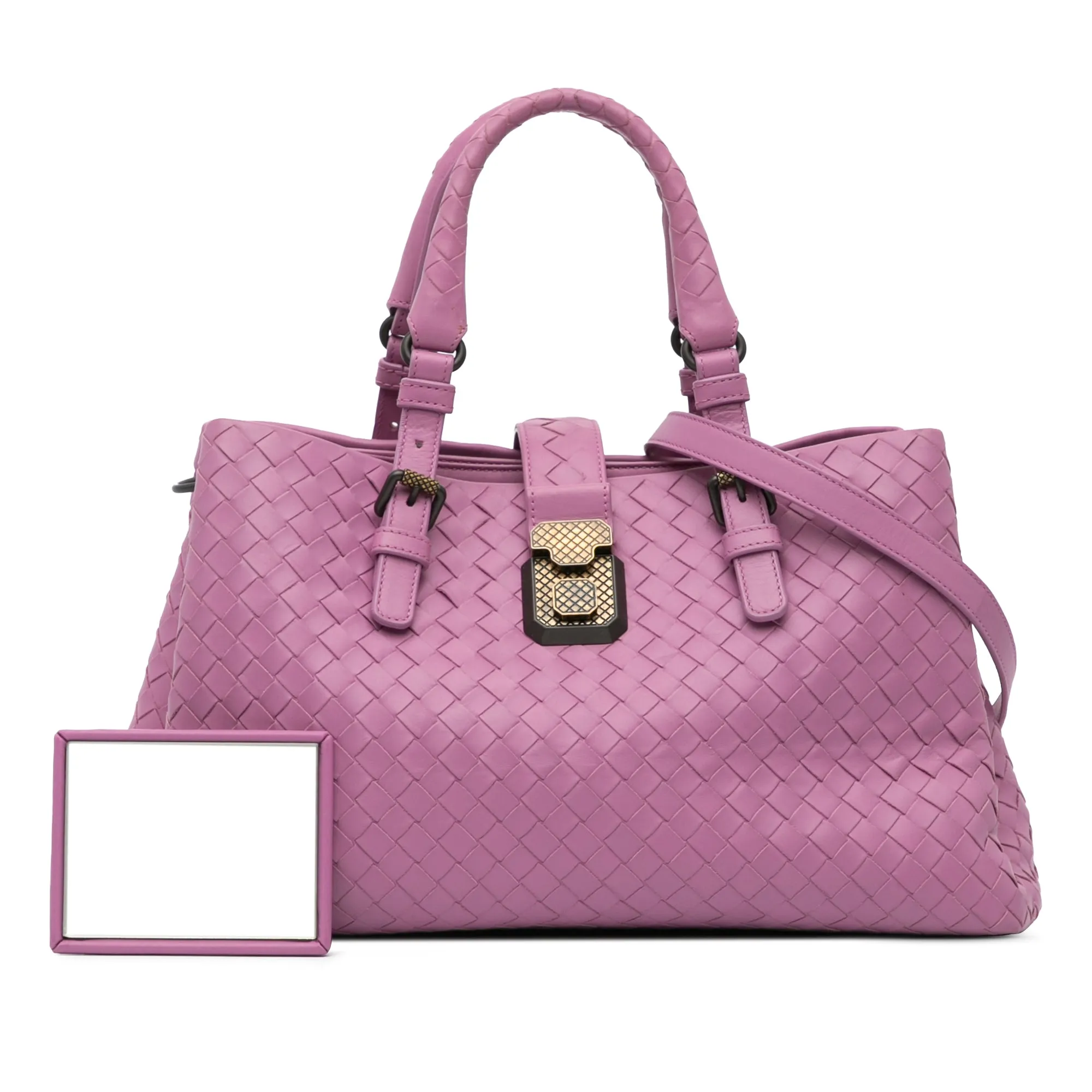 Small Nappa Intrecciato Roma Satchel