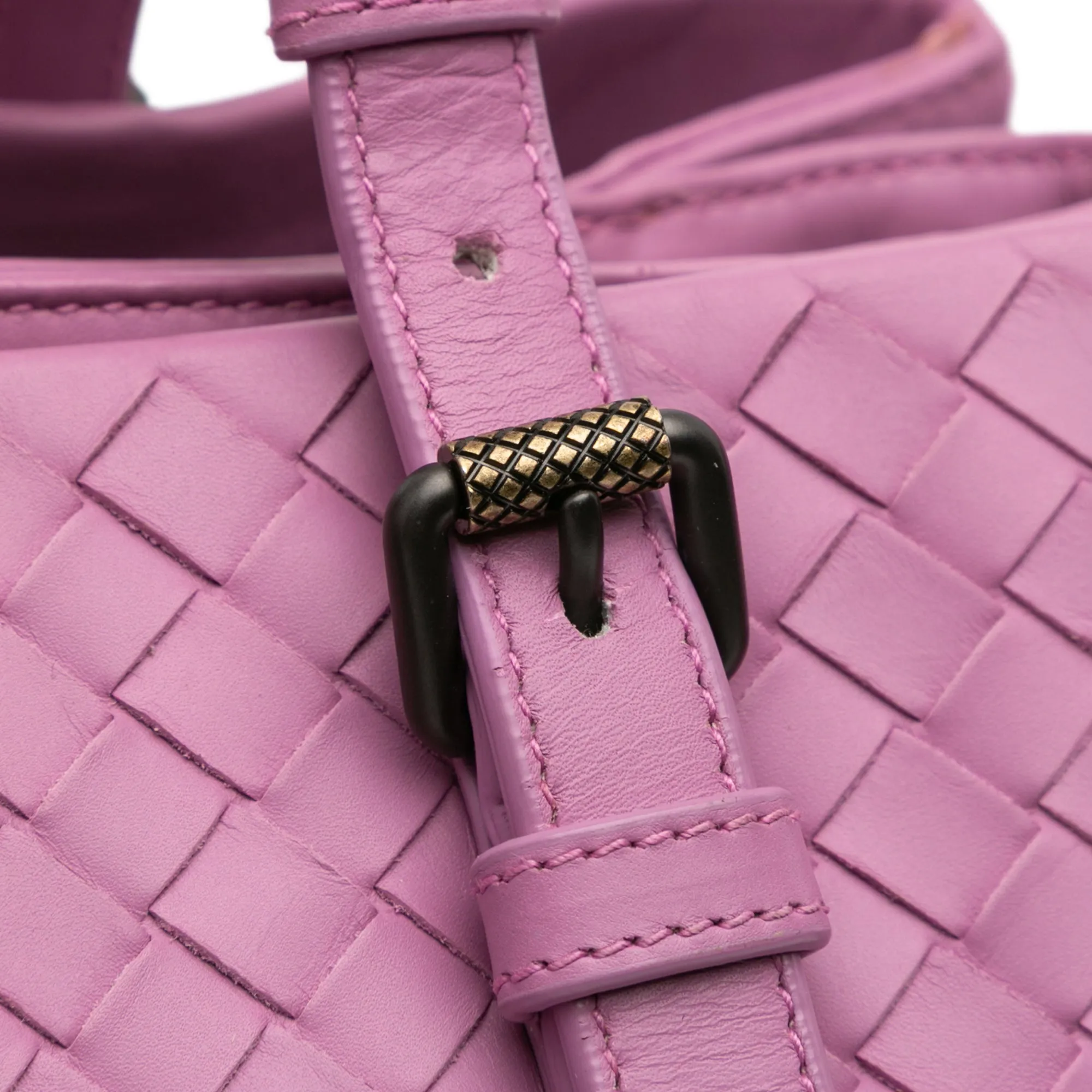 Small Nappa Intrecciato Roma Satchel