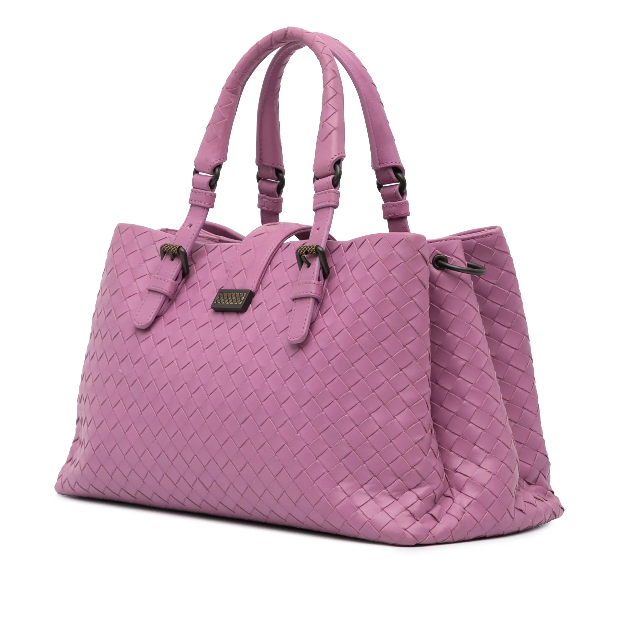 Small Nappa Intrecciato Roma Satchel