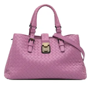 Small Nappa Intrecciato Roma Satchel