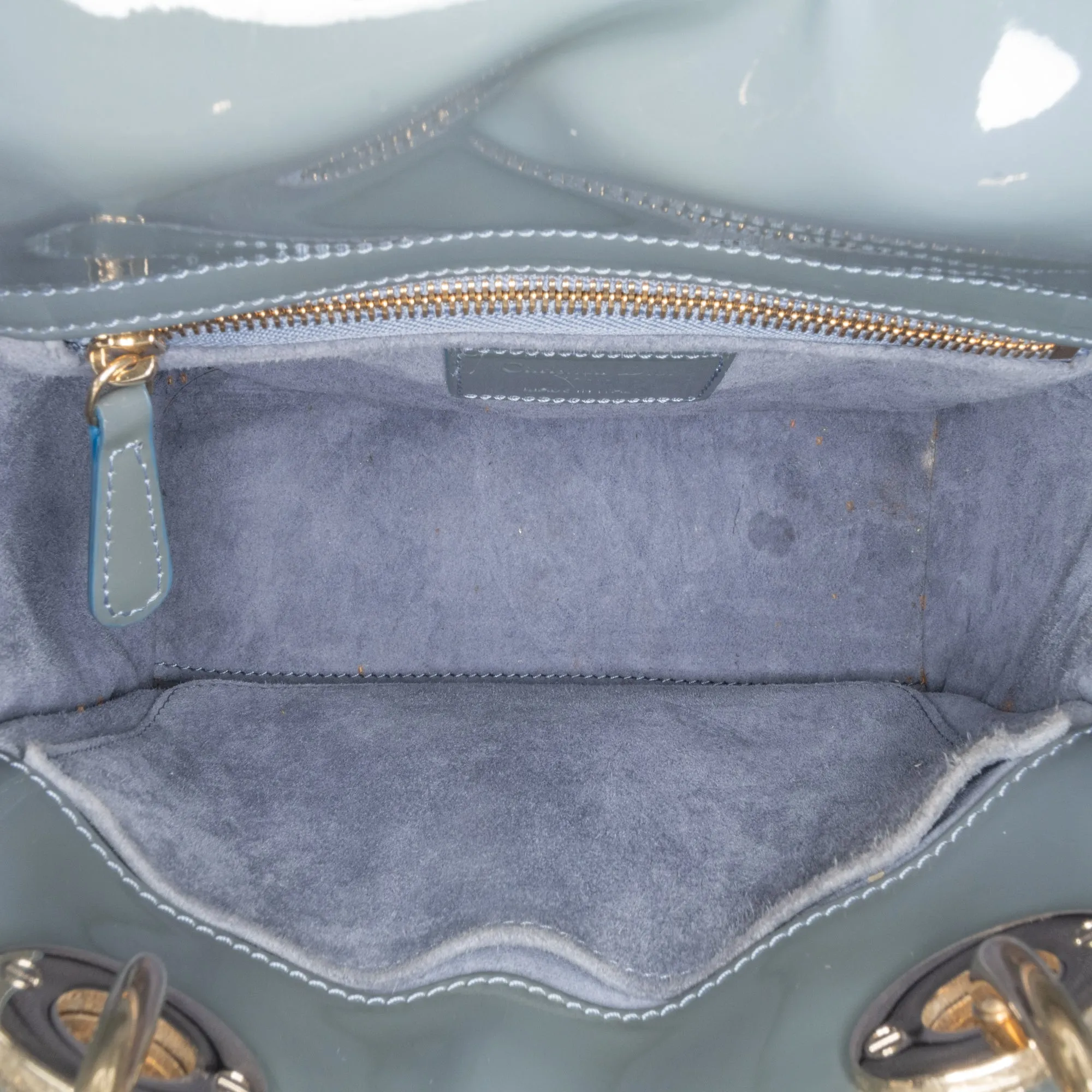 Small Patent Cannage Lady Dior
