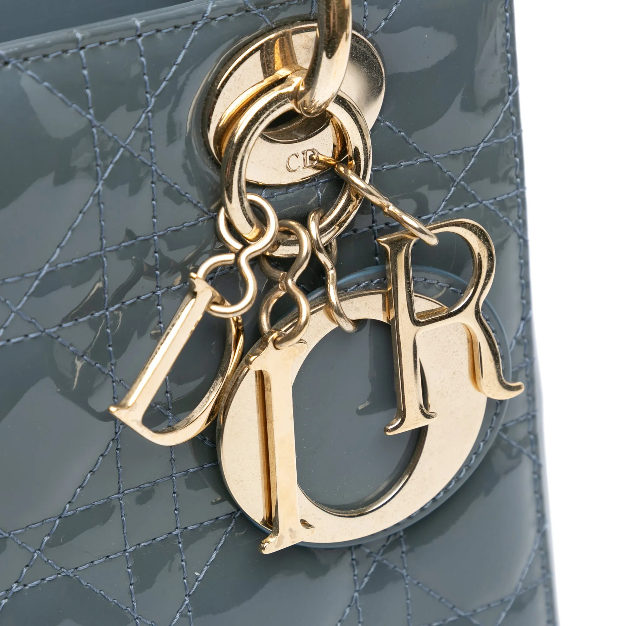 Small Patent Cannage Lady Dior
