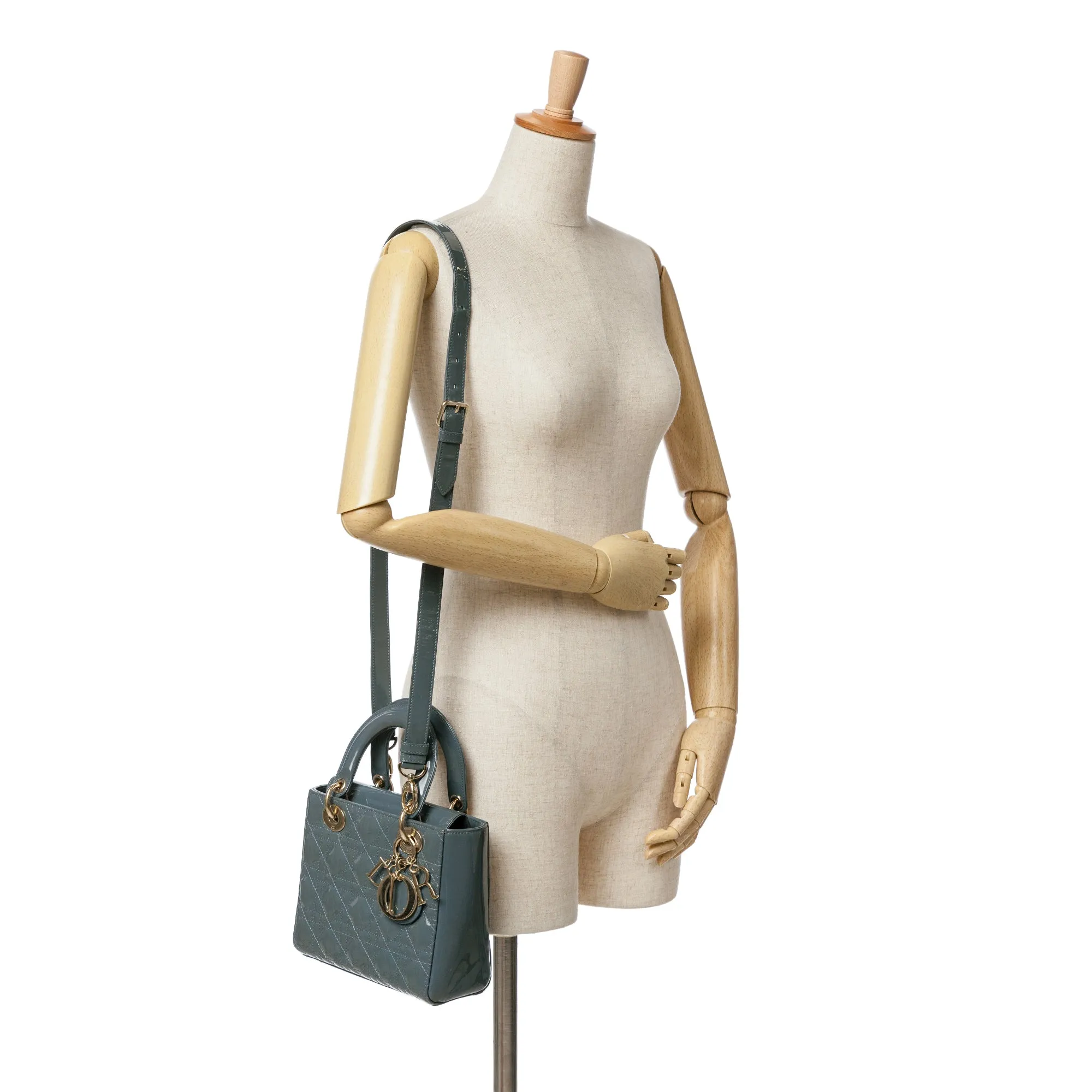 Small Patent Cannage Lady Dior