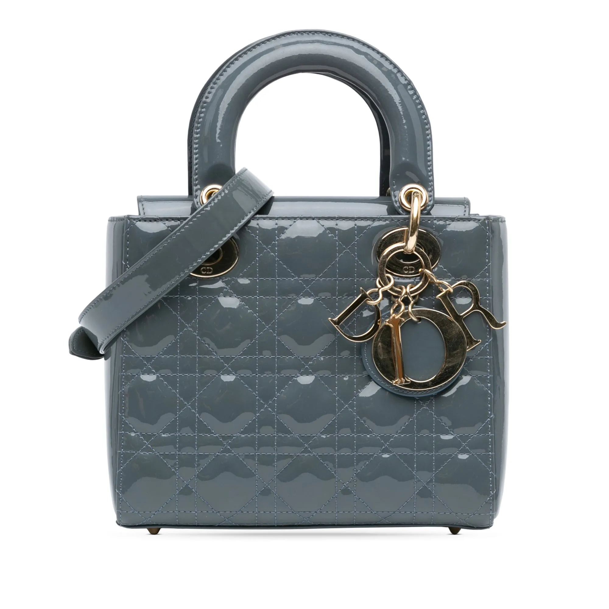 Small Patent Cannage Lady Dior