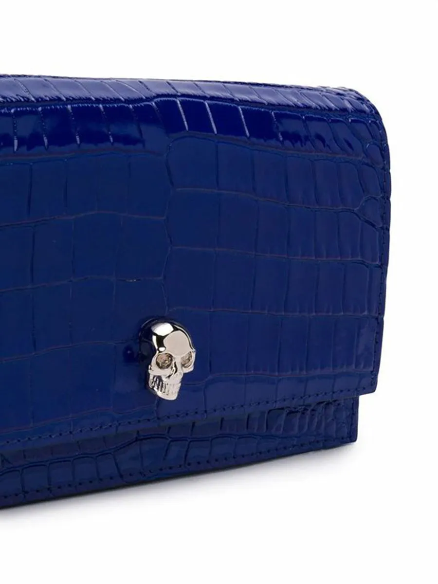 Small Skull Bag in Deep Blue