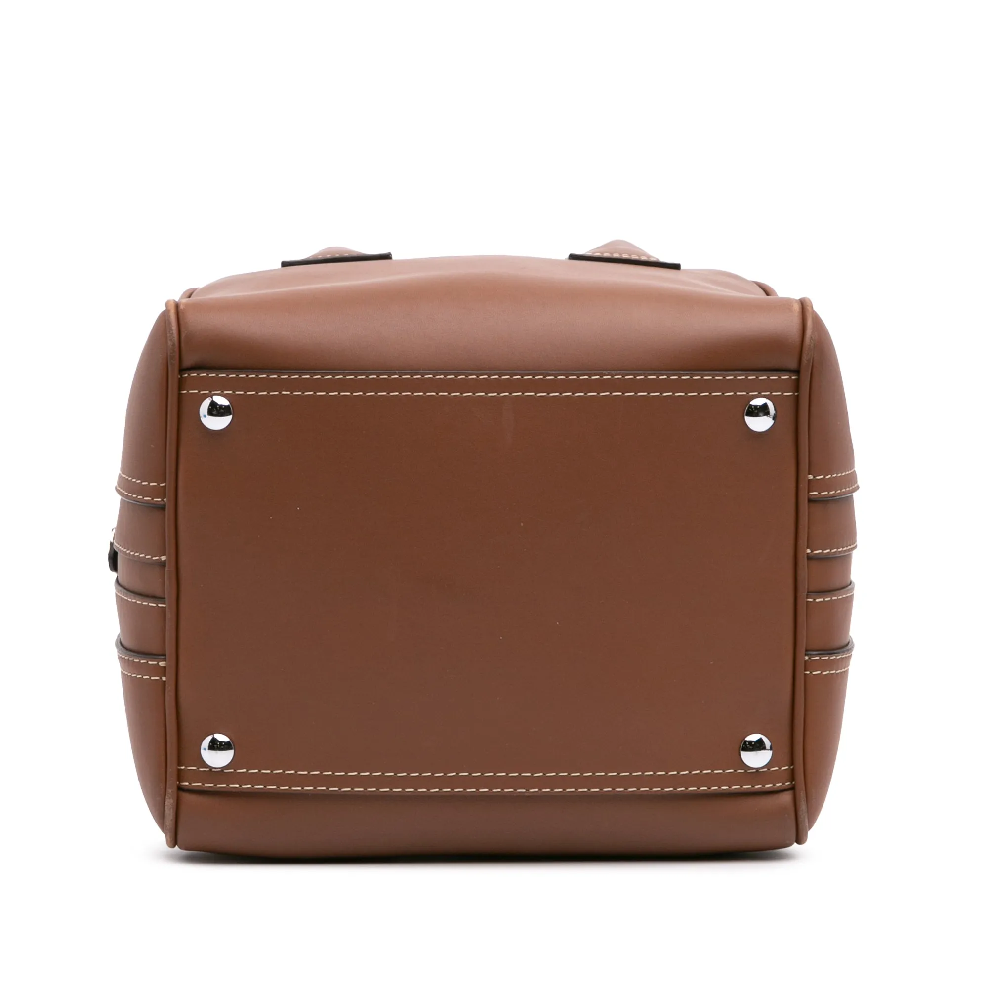 Small Smooth Calfskin Cube Satchel