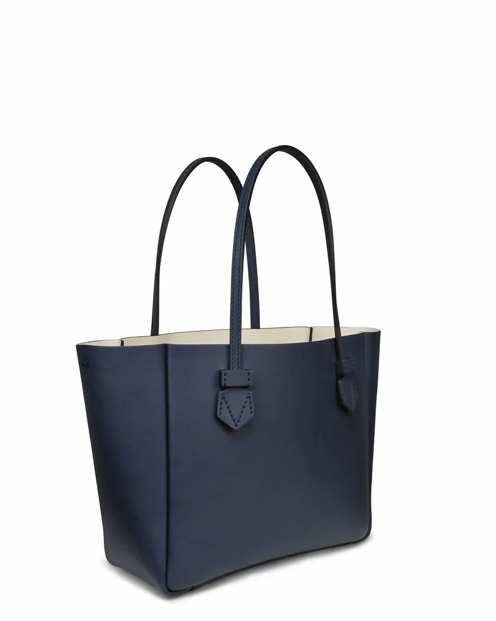 Small Vincennes Reversible Tote in Navy and Champagne