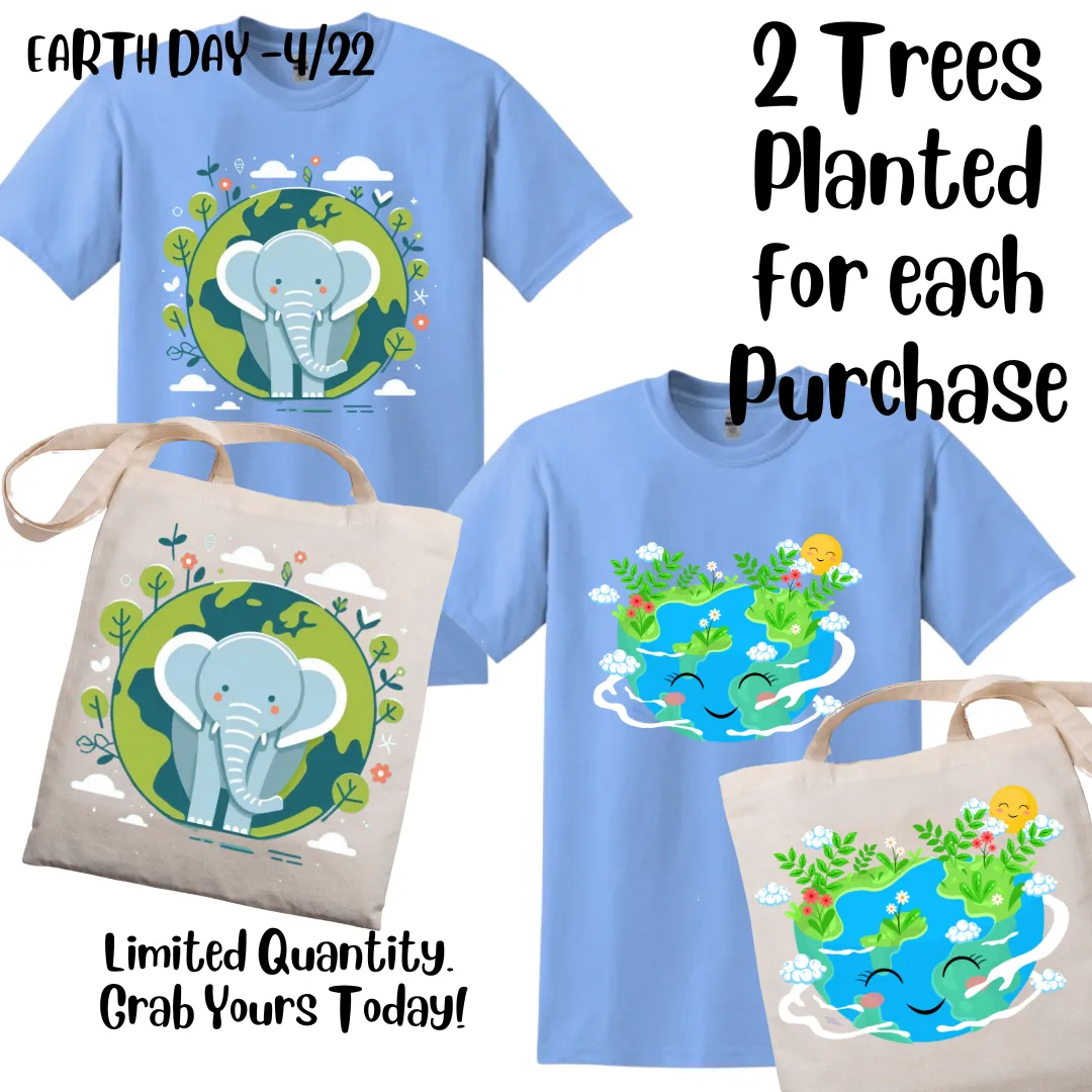 Smiling Earth T-shirt,   Earth Day
