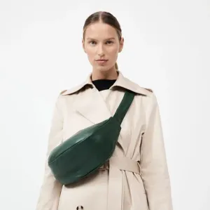 SOFT CRESCENT BAG - GREEN