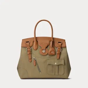 Soft Ricky 33 Calfskin-Trim Canvas Bag
