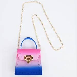 Sparkle Sisters Tie Dye Jelly Studded Purse - Hot Pink