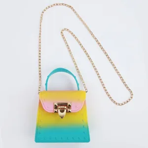 Sparkle Sisters Tie Dye Jelly Studded Purse - Turquoise