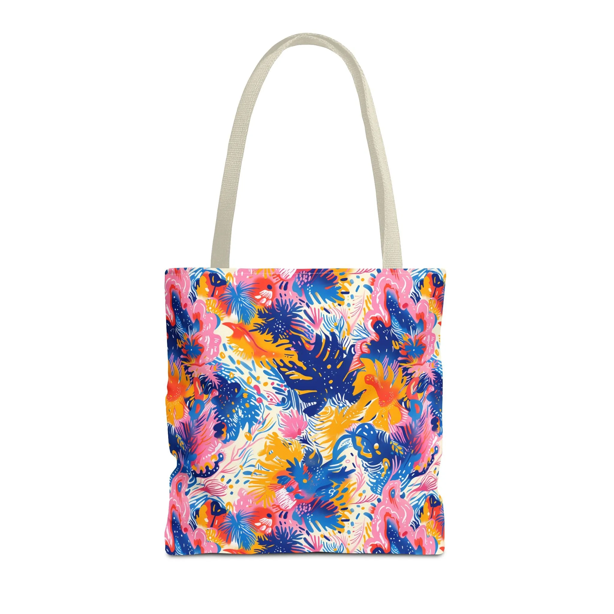 Splatter Blossom Tote Bag - Make a Splash with Every Step! Available in 3 sizes.