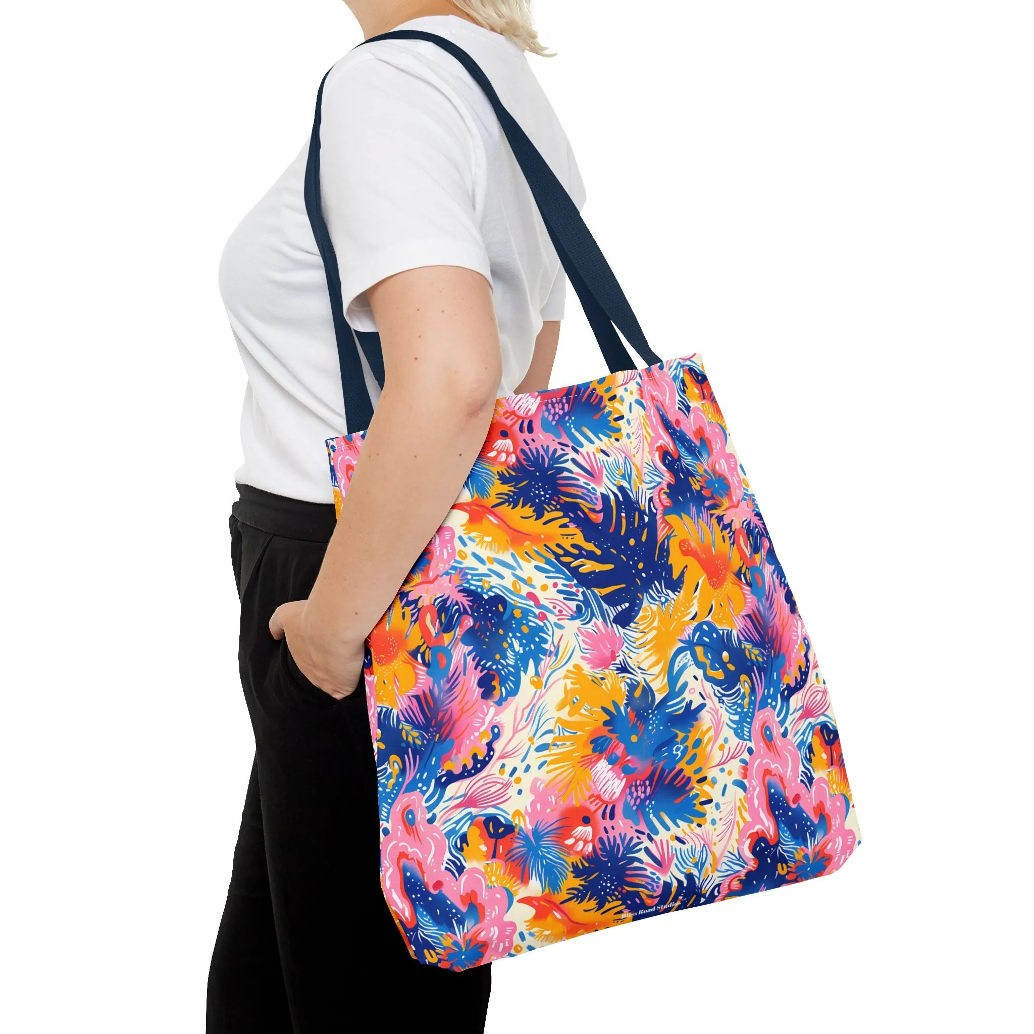 Splatter Blossom Tote Bag - Make a Splash with Every Step! Available in 3 sizes.