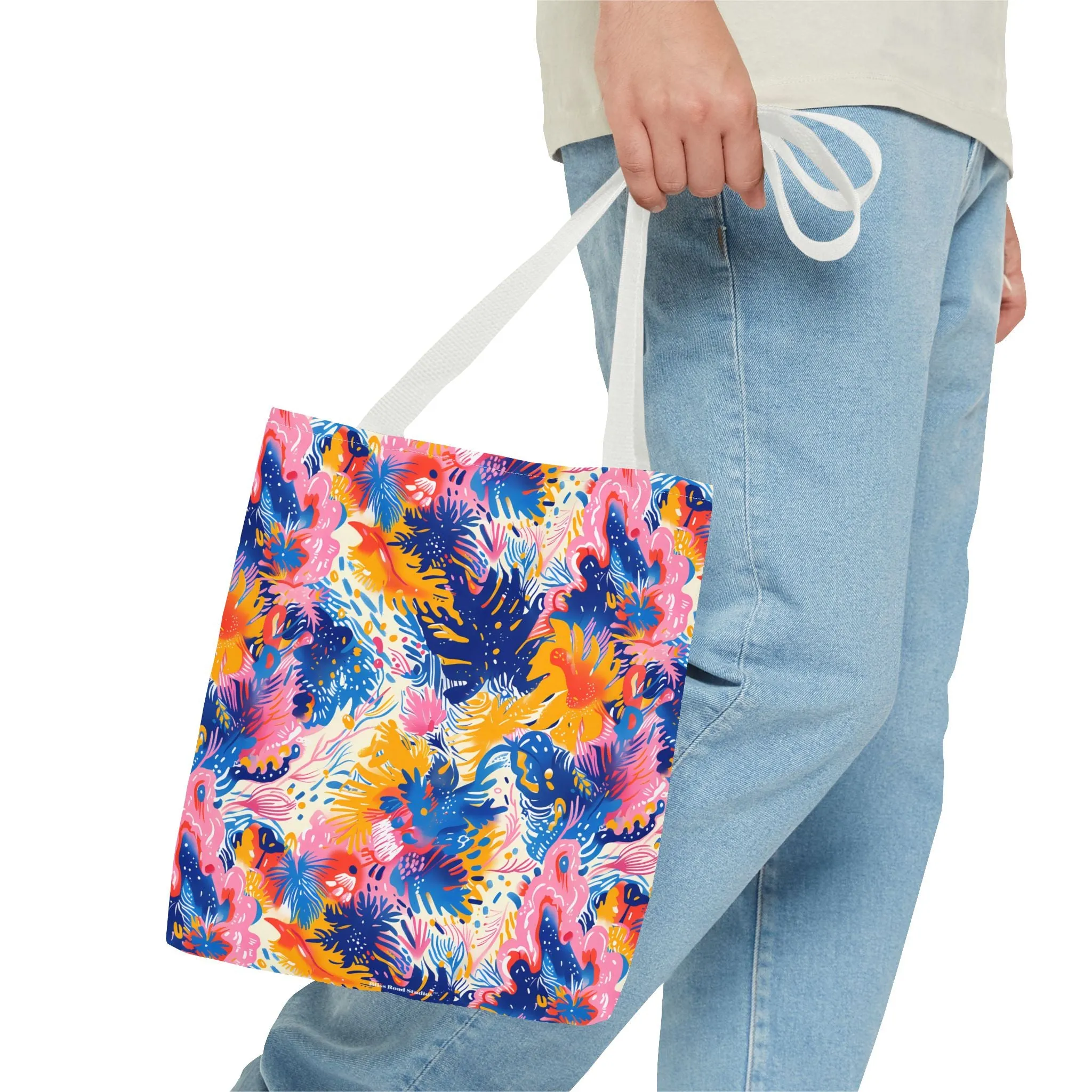 Splatter Blossom Tote Bag - Make a Splash with Every Step! Available in 3 sizes.