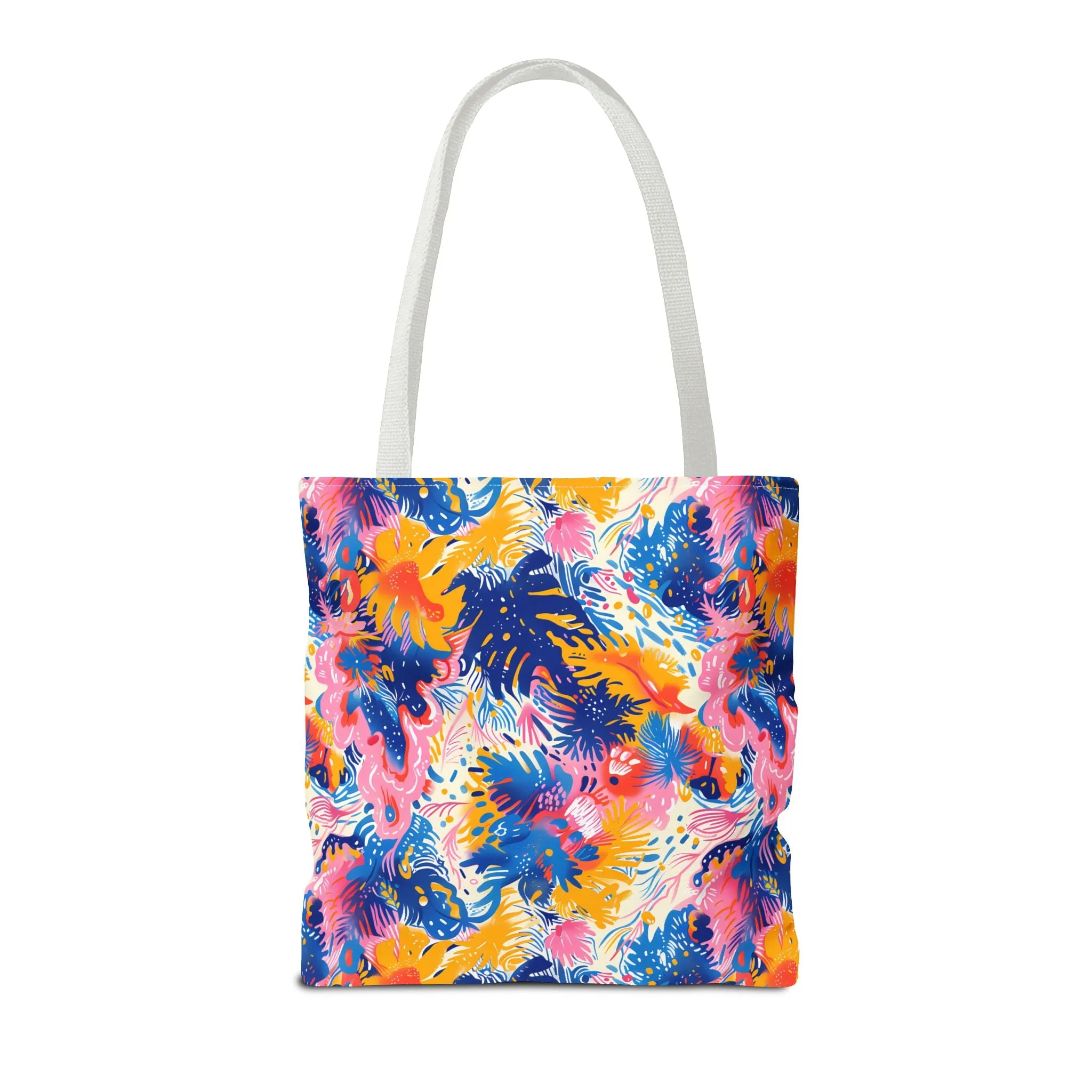 Splatter Blossom Tote Bag - Make a Splash with Every Step! Available in 3 sizes.
