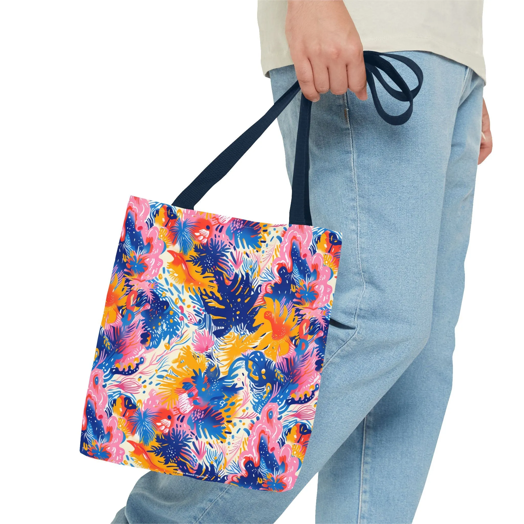 Splatter Blossom Tote Bag - Make a Splash with Every Step! Available in 3 sizes.
