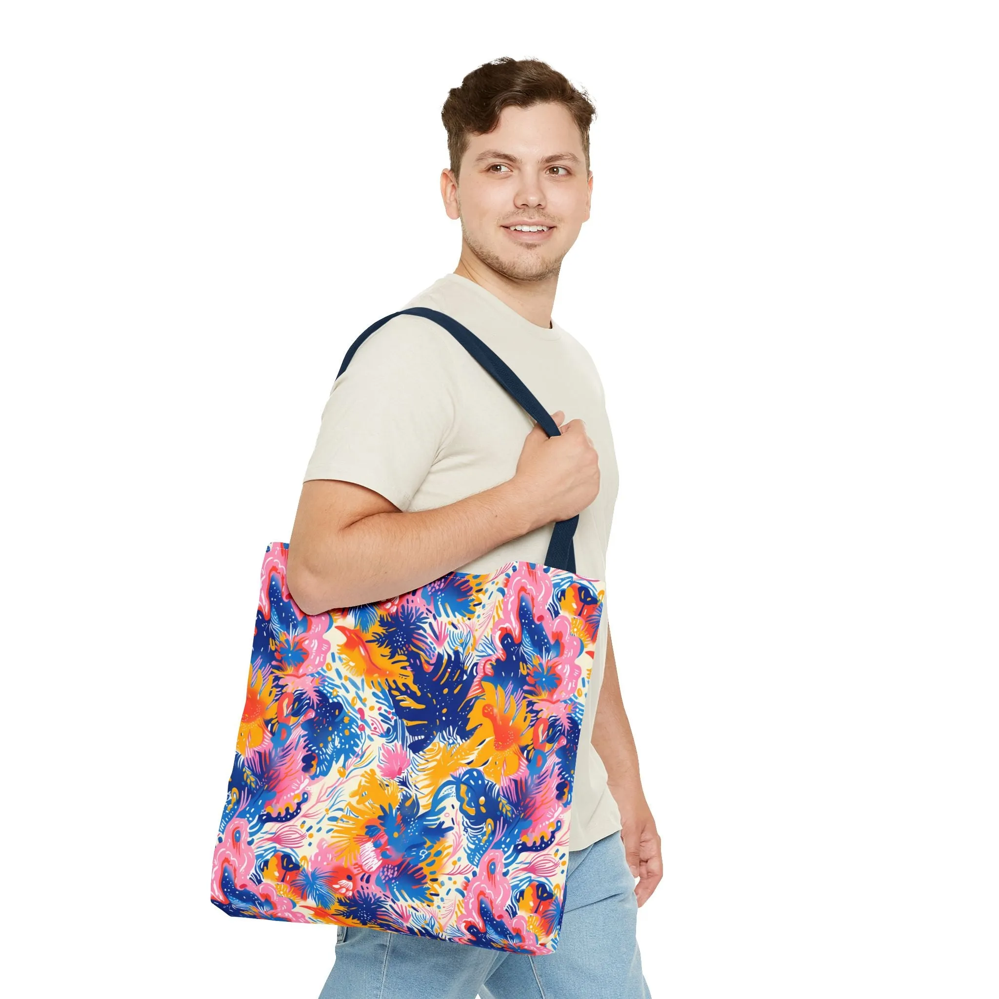 Splatter Blossom Tote Bag - Make a Splash with Every Step! Available in 3 sizes.